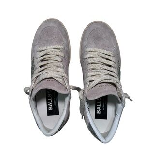 Golden Goose limited edition beige suede and glitter Sneakers